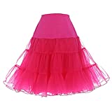 Vintage Womens 50s Tutu Skirt Petticoat Rose L