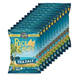 Lundberg Family Farms - Sea Salt Rice Chips, Whole Grain Brown Rice, Healthy Snack, Non-GMO, Certified Gluten-Free, Vegan, Kosher (1.5 oz, 12-Pack)