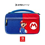 PDP Gaming Officially Licensed Switch Commuter Case - Mario - Semi-Hardshell Protection - Protective PU Leather - Holds 14 Games & Console - Works with Switch OLED & Lite - Perfect for Kids / Travel