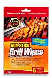 Grate Chef Non-Stick Disposable Grill Wipes, 6 Count per Package, 3 Pack