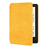 Ayotu Fabric Case for All-New Kindle 10th Gen 2019 Release Only-Thinnest&Lightest Smart Cover with Auto Wake/Sleep - Support Back Cover adsorption(Not Fit Kindle Paperwhite 10th Gen 2018), Yellow