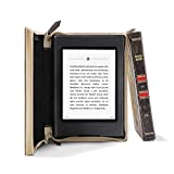 Twelve South BookBook for Kindle Paperwhite 4, 10th Gen 2019 | Distressed Hardback Full-Grain Leather Case and Viewing Easel with Auto-Wake/Sleep