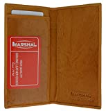 Genuine Leather Simple Check Book Holder style - mw156cf (Tan)