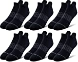 Pair of Thieves Men's 6 Pack Patterned Cushion Low Cut Socks, Black/Grey, One Size