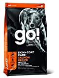 GO! SOLUTIONS Skin + Coat Care - Dry Dog Food, 25 lb - Salmon Recipe with Grains for All Life Stages - Complete + Balanced Nutrition for Dogs