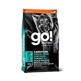 GO! SOLUTIONS Carnivore Grain Free Dog Food for Adult Dogs, 22 lb  Chicken, Turkey + Duck Recipe  Protein Rich Dry Dog Food  Complete + Balanced Nutrition for Adult Dogs
