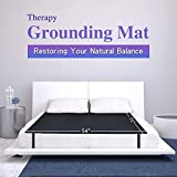 Grounding Mat, Grounding Sleep Mat 54x 71 Perforated Design 100% Conductive Carbon Leatherette Grounding Mats, Fits for Full Size