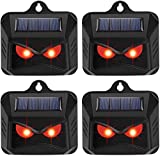 Solar Predator Control Light 4-Pack – Animal Repellent Outdoor – Motion Activated Animal Repellent – Deer Repellent Devices – Cat Repellent – Animal Repellent for Gardens – Fox Repellent – Eye Guard