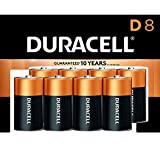 Duracell Coppertop D Batteries, 8 Count Pack, D Battery with Long-lasting Power, All-Purpose Alkaline D Battery for Household and Office Devices