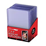 Ultra Pro 25 3 X 4 Top Loader Card Holder for Baseball, Football, Basketball, Hockey, Golf, Single Sports Cards Top Loads - Sportcards Card Collecting Supplies