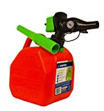 Scepter FR1G152 1 Gallon Gas Can, Fuel Container with Spill Proof SmartControl Spout with Bonus Funnel, Red