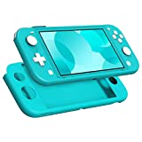 MoKo Case Compatible with Nintendo Switch Lite, Silicone Protective Rubber Cover, Shock-Absorption Anti-Scratch Non-Slip Case Compatible with Nintendo Switch Lite Console - Turquoise