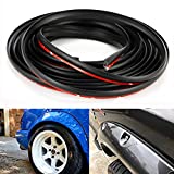 D-Lumian Fender Flare Edge Rubber Trim - Gasket Welting T-Style 30 Feet Length EPDM Trims for Car and Truck Wheel Wells, Bonds w/ 3M Automotive Grade Tape