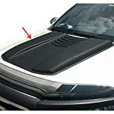 OMAC Auto Exterior Accessories Car Hood Vent Scoop Kit | Decorative Air Flow Intake Scoop Black | Fits Chevy Colorado 2003-2012