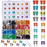 288 Pieces Car Fuses Assortment Kit - Blade Fuses Automotive - Standard & Mini & Low Profile Mini Size (2A/5A/7.5A/10A/15A/ 20A/30A/40AMP/ATC/ATO) Replacement Fuses for Marine, Auto, RV, Boat, Truck