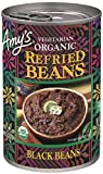 Amy's Refried Black Beans, Traditional, Light in Sodium, Gluten Free, Organic & Vegetarian, Canned, 15.4 Ounce