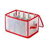 Shouldin Plastic Christmas Light Storage Box with Dual Zipppered Closure 4 Cardboard Wraps Xmas Holiday Light Bulbs Storage Containers Christmas Light Storage Organizer Bins (1)