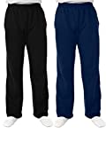 Fruit of the Loom Men's Pocketed Open-Bottom Sweatpants - Extra Sizes, Black, XXX-Large with Sweatpants - Extra Sizes, Navy, XXX-Large