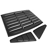 Compatible with Ford Mustang Coupe 3Pcs Vintage Style Rear + L/R Quarter Side Window Louvers Sun Shade Cover