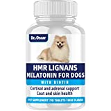 HMR Lignans and Melatonin for Dogs with Cushings. Superior 3in1 Formula with Biotin. Adrenal Support, Helps Maintain Normal Cortisol Levels. Better Than Lignans & Melatonin Only. Skin & Coat Support