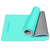 FBSPORT Yoga Mat- Eco Friendly Non Slip 1/4 inch Fitness Exercise Mat with Carrying Strap & Storage Bag, Workout Mat for Yoga, Pilates and Floor Exercises (72"X24"X 1/4")