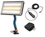 Portable PDR LED Light 13 Cool Warm Cool (CWC) LED Strips 12V with 110 Converter and Suction Base, 20ft Long Adapter Cord and Car Plug Adapter Paintless Dent Repair PC-LED 130 DentMagicTools.com