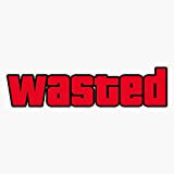 LAD Studio GTA Wasted Sticker Sticker Vinyl Bumper Sticker Decal Waterproof 5"