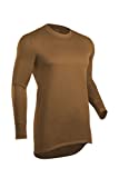 ColdPruf Men's Journey Performance Base Layer Long Sleeve Crew Neck Top, Coyote, Large