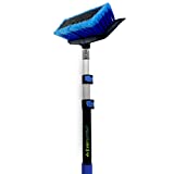 EVERSPROUT 5-to-12 Ft Car Brush with Rubber Bumper, Lightweight Extension Pole Handle, Soft Bristles Car Wash Brush, RV Wash Brush, Truck Wash Brush, Boat Brush, Solar Panel Cleaning Brush and Pole