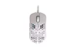 HK Gaming Mira S Ultra Lightweight Honeycomb Shell Wired RGB Gaming Mouse - Up to 12 000 cpi | 6 Buttons - 61g Only (Mira-S, White)