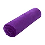 uxcell Pet Dog Blanket, Flannel Fleece Puppy Blanket Solid Plush Warm Rug Blankets and Throws for Small-Medium Dogs Cats Doggy Sleeping Mat, Purple, 27" x 39" (70 x 100 cm)