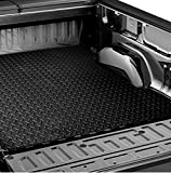 R&L Racing Black Rubber Diamond Truck Bed Trunk Floor Mat Carpet Compatible with 09-17 for Dodge Ram Rambox 6.4'