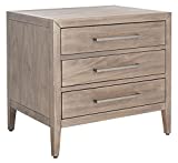 SAFAVIEH Light Brown (Fully Assembled) Couture Home Collection Ariella 3-Drawer Wood Nightstand