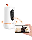 eufy Pet Camera for Dogs and Cats, On-Device AI Tracking and Pet Monitoring, 360 View, 1080p Dog Camera with Treat Dispenser, Doggy Diary, Local Storage, 2-Way Audio, Phone App, No Monthly Fee