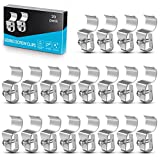 Vinyl Siding Clips, 20-Pack No-Hole Needed Outdoor Camera Mount Vinyl Siding Clips Hooks for Blink, Arlo, Ring, No-Damage, No Drilling, Weatherproof 304 Stainless Steel Home Siding Hanger