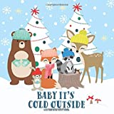 Baby It's Cold Outside Baby Shower Guest Book: Woodland Forest Creatures Animal Friends Deer Fox Bunny Bear Owl | Snow Winter Wonderland Guestbook with Bonus Gift Log