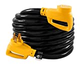 Camco 55195 30' PowerGrip Heavy-Duty Outdoor 50-Amp Extension Cord for RV and Auto | Allows for Additional Length to Reach Distant Power Outlets | Built to Last