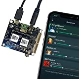 Arylic WiFi & Bluetooth Receiver Audio Preamplifier Board, Wireless Multizone Home Stereo Music Circuit Module with Airplay,Spotify Connect and Remote Control for DIY Speakers-Up2stream Mini V3
