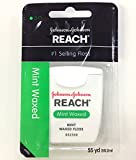 Johnson&Johnson Reach Mint Waxed Dental Floss 55 Yd (Pack of 2)