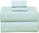 Ruvanti 100% Cotton 4 Piece Flannel Sheet Sets, Green King Size Bed Sheet Deep Pocket All Seasons, Warm, Super Soft, Breathable, Moisture Wicking Sheets Set Include Flat, Fitted Sheet & 2 Pillowcases.