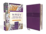 NRSV, Personal Size Large Print Bible with Apocrypha, Leathersoft, Purple, Comfort Print