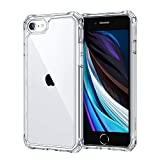 ESR Air Armor Designed for iPhone SE 2020 Case/iPhone 8 Case [Shock-Absorbing] [Scratch-Resistant] [Military Grade Protection] Hard Polycarbonate + Flexible Polymer Frame, for iPhone SE 2020/8, Clear