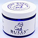 Bully Wipes - Bulldog Wrinkle Wipes Specifically for Bulldog Breeds All Natural Organic Formula Refreshing Botanical Scent - Removes Dirt - Safe to use Around Eyes, Ears, Paw, Wrinkles!