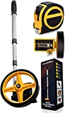 Scuddles Collapsible Measuring Wheel Measures Up To 10,000 Feet Perfect surveying Tool For Distance Measurment (Compact Wheel)