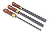 Narex 3 Piece Set Round Rattail, Half Round and Rectangular 200 mm Cabinetmaker Wood Course Cut Rasp 854202