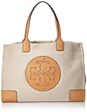 Tory Burch Ella Canvas Tote Natural One Size