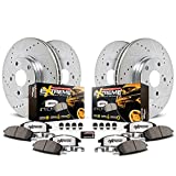 Power Stop K4466-36 Front and Rear Z36 Truck & Tow Brake Kit, Carbon Fiber Ceramic Brake Pads and Drilled/Slotted Brake Rotors