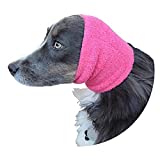 The Original Happy Hoodie for Dogs & Cats - Since 2008 - The Grooming and Force Drying Miracle Tool for Anxiety Relief & Calming Dogs (Large, Pink)