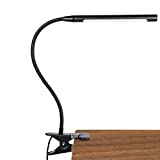 LEPOWER Led Clip on Light, Reading Light for Bed, 4W Night Book Light Clamp, 3 Color Temperature Settings Stepless Adjustable Brightness for Desk, Bed Headboard, Computer and Piano