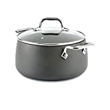 All-Clad E7854464 HA1 Hard Anodized Nonstick Soup Stock Pot Cookware, 4-Quart, Black